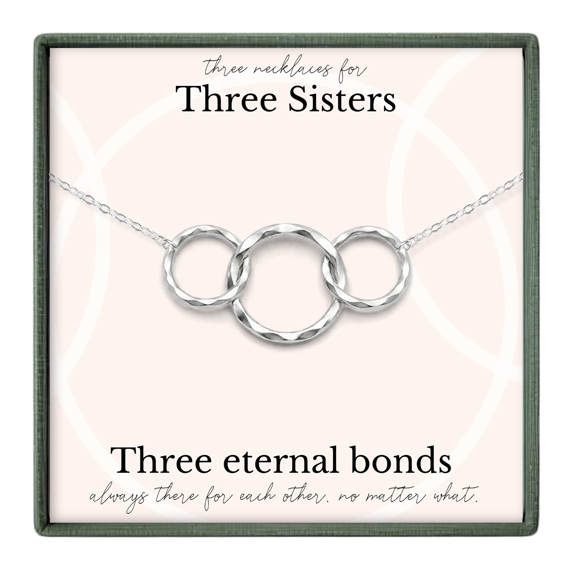 アクセサリー saku_riko.sisters Three Sisters Necklace Set – A Heartfelt Gift to Celebrate