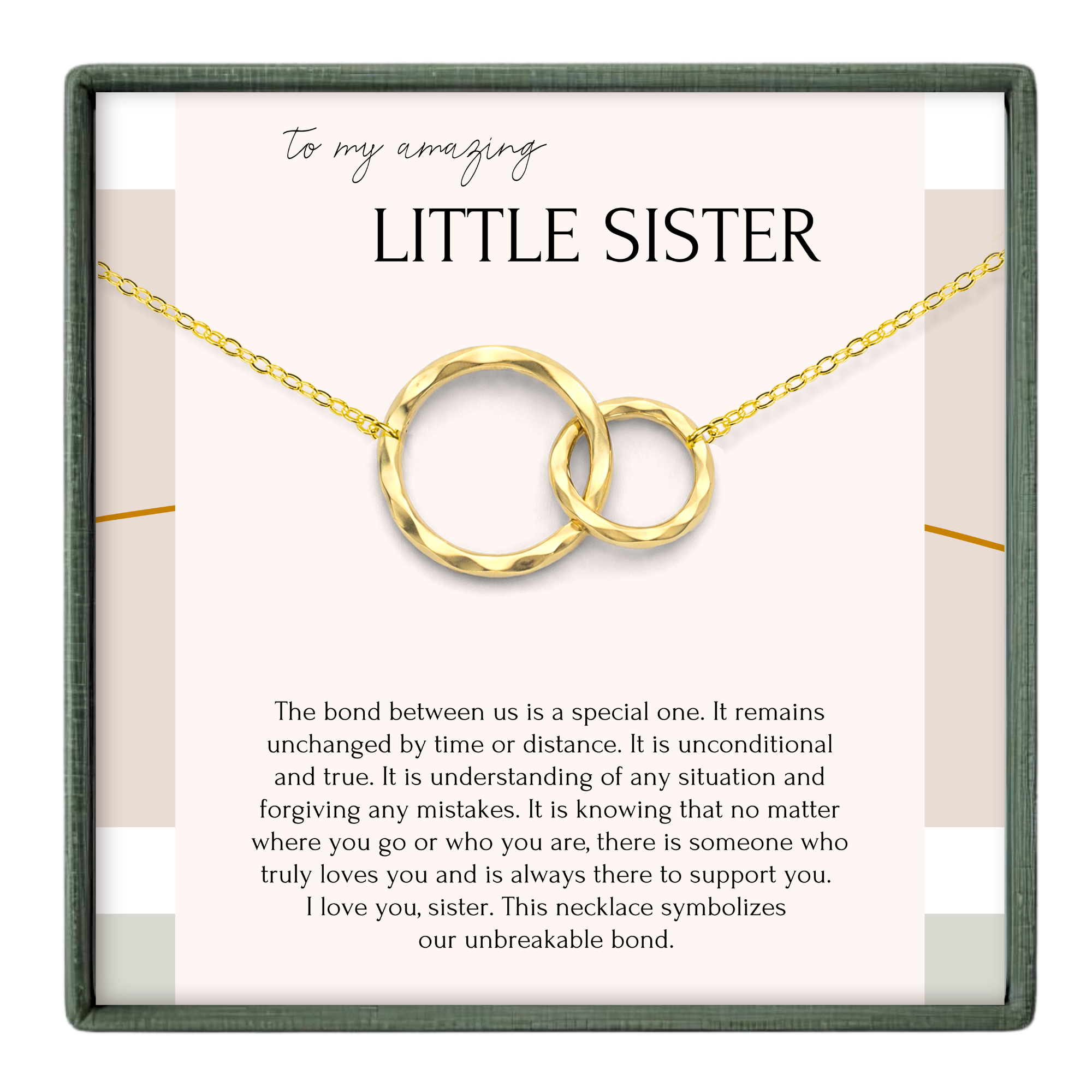 Little Sister Necklace – Appreciation Gift from Big Sister